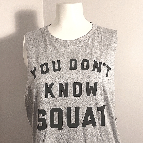 Reebok 'You don't know squat' Tank in XS - Picture 2 of 6